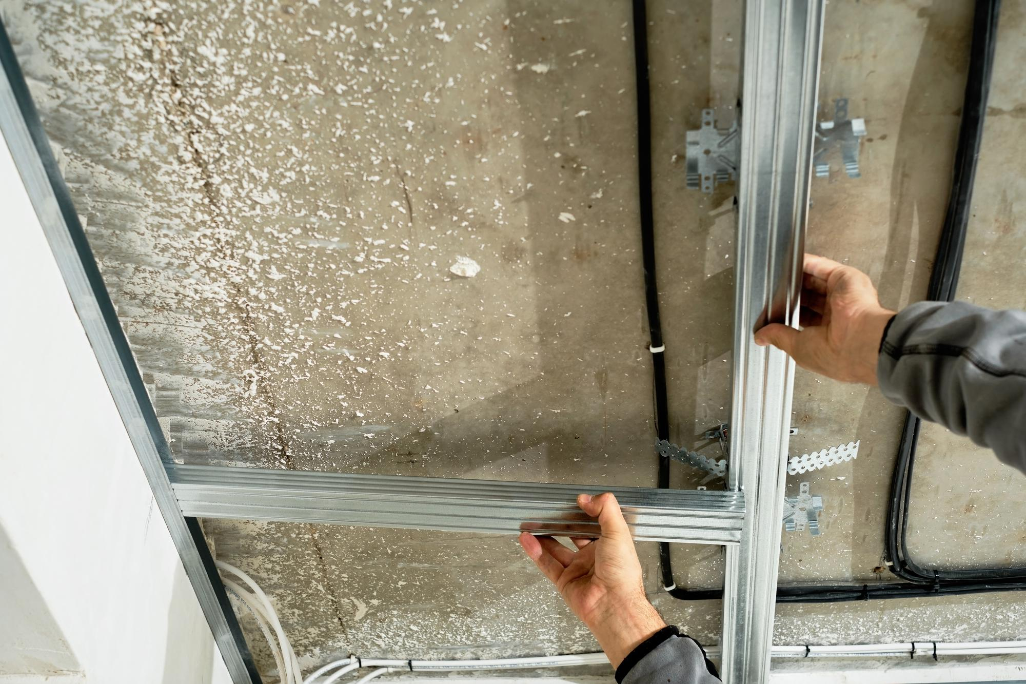Étape d’un chantier d’isolation intérieure